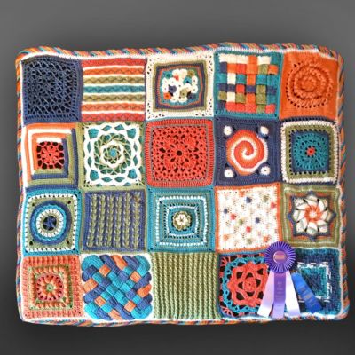 Boho Crochet Granny Afghan - Grand prize winner