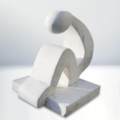 Meditation - Carved Plaster 12"