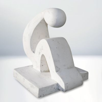 Meditation - Carved Plaster 12"