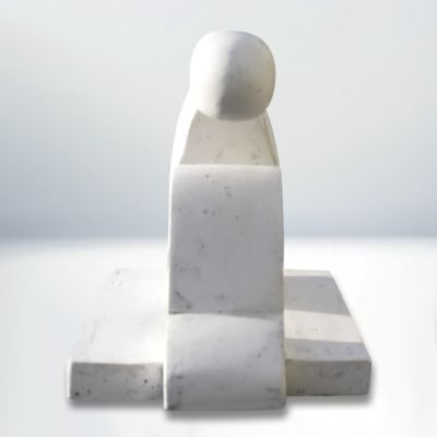 Meditation - Carved Plaster 12"