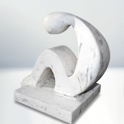 Meditation - Carved Plaster 12"